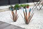 Homight Metal Agave Plants Outdoor Decor Mexican Yard Art Plants Garden Decor for Outside Metal Art Flowers Gifts for Butterflies Bees Birds for Gifts (1big&1small) - Image 5
