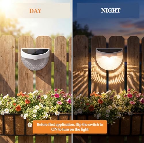 VIHOSE 20 Pack Raised Garden Bed Solar Lights Magnetic with Dusk to Dawn Sensors Wide Angle IPX4 Waterproof Solar Powered Lights Outdoor for Planter Raised Beds Garden Patio Fence, Warm White (White) - Image 5