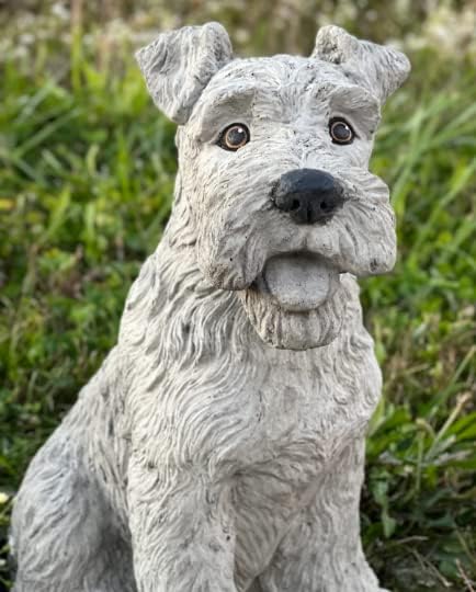 Wire Fox Terrier Statue Large Airedale Terrier Sculpture Concret Wire haired Terrier Figure Outdoor and Indoor Figurine - Image 4