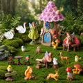 28Pcs Solar Fairy Garden House Resin Kit by Unknown