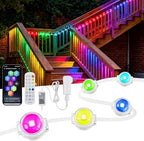 GOESWELL Smart Permanent Outdoor Lights 16ft IP68 Waterproof for Patio by SolarOutdoorLights