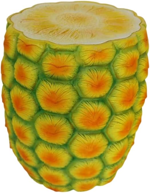 13.4" Pineapple Stool Garden Statue Concrete French Country Decor - Image 3