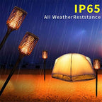 Ulalaza Solar Outdoor Lights 99 LED Flickering Flames Torch Light Waterproof Landscape Ligh Auto On/Off Path Lights - Image 4