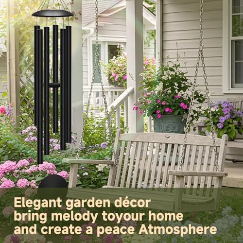 78" Extra Large Wind Chimes for Outside, 6 Thick and Bold Aluminum Tubes - Image 5