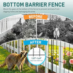 Goovilla Garden Fence, Total 19ft(L) x 24in(H), 19 Pcs, Rustproof Metal - Image 6