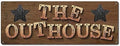 The Outhouse, 5.75 x 15.5 Inch METAL SIGN, Rustic Decor for Outdoor & Indoor Restrooms, Businesses, Garage or Yard, Gifts for Lumberjack, Logger, Sawyer, Dad, Grandpa, Bathroom Humor by Alamazookie