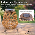 Scentsationals Fusion 2-Pack Cordless Outdoor Woven Solar Lanterns - Image 3