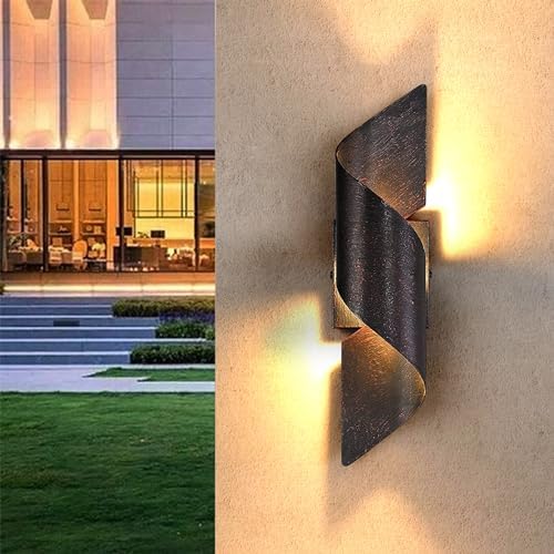 LED Up Down Wall Light, Porch Light, Exterior LED Wall Mounted Light, Modern Outdoor Wall Sconce, Light Fixture for Indoor and Outdoor - Image 2