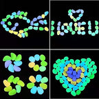 Glowing Stone Artificial Pebbles Glowing in The Dark, Fluorescent Stones for Aquarium Garden Decoration, Colored Solar Stones (Size : 500PCS) - Image 5