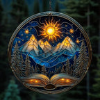 Books in The Night Acrylic Suncatcher by AVAGAN