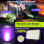 Solar Spot Lights Outdoor Waterproof, 6 Packs, RGB - Image 2