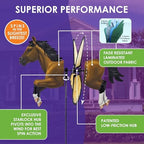 Premier Kites Petite Spinner Bay Horse – Whimsical Wind Spinner for Yard & Garden, Durable Weather-Resistant Fabric, Easy to Assemble, Outdoor Decor for Patios, Lawns, & Fairy Lovers - Image 4