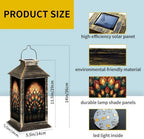 Solar Lantern Atomic Starburst Peacock Outdoor Waterproof Garden Hanging Lantern Solar Powered Lighting Outside Solar Light for Patio Yard Camping, Gifts for Women Mom - Image 2
