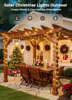 Minetom 4 Pack Solar Christmas Lights Outdoor Waterproof Total 91FT 200 LED - Image 5