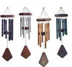 Wind Chime Outdoor 18" Memorial Wind Chime with 6 Tubes Soothing Melodic Tones Sympathy Gifts Patio Home Decoration Decorative(Gold) - Image 3
