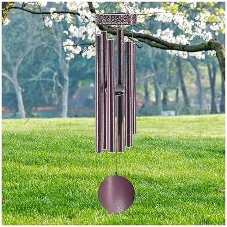 Wind Chimes for Outside Deep Tone Large with 6 Heavy Tubes, Memorial Outdoor for Outdoor, Garden(Bronze) by Unknown