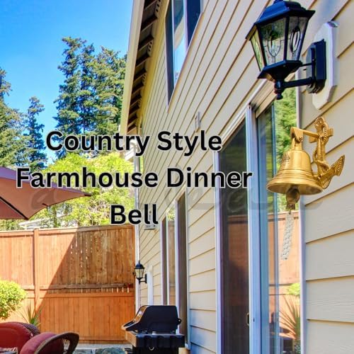 Anchor Ship Bells - Large Dinner Call Bell Indoor Outdoor Wall Mount Decorative Bell Loud House Bell for Door Pub Office Last Order School Call Bells - Image 6