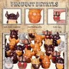Geelin 60 Pcs Mini Viking Warrior Gnomes Figurines Bulk Medieval Party - Image 4