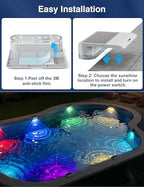 Solar Pool Lights for Above Ground Pools,IP65 Pool Solar Lights, 8 Pack - Image 6