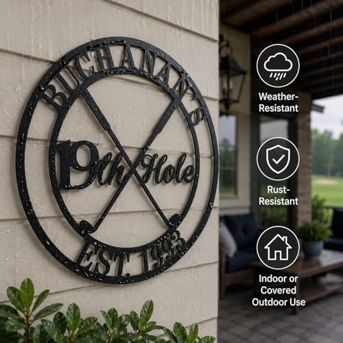 Personalized 19th Hole Metal Sign, Personalized Golf Sign, Golf Mancave Sign, Custom Golf Gifts for Men, Golfer Gifts, Boyfriend, Husband, Dad - Image 6