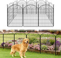 COLRASN 10 Panels No Dig Decorative Garden Dog Fence Outdoor for Yard, 40in(H) x 24.16ft(W) Tall Animal Barrier Fenceing Panels, Rustproof Ground Stakes Temporary Wire Screen for Patio by COLRASN