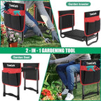 TomCare Garden Kneeler and Seat, 11.12" Kneeling Pad Sturdy Garden Bench - Image 6