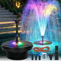 Pond Fountain Aerator with RGB Lights, Floating Pond Fountain Pump with 33FT Power Cord and 3 Nozzles, 792 GPH 45W High-Performance Pump Build in, Suitable for Outdoor Ponds, Garden, Fish Tanks by Unknown