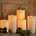 5pc. Outdoor LED Pillar Candle Set by Unknown