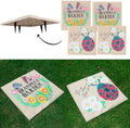 4Pcs Large Stepping Stones Outdoor Garden Walkway, Durable Plastic Pavers for Patio, Pathway, and Landscaping, Weatherproof Stepping Stones with Ground Stakes for Easy Installation (Square Butterfly) by MARCHROSE
