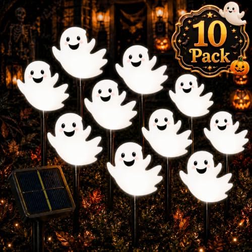 10 Pack Halloween Decorations Outdoor Pumpkin Moon Garden (Floating Ghost) by Unknown