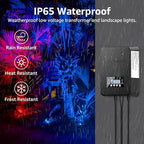 SUNVIE RGBW Landscape Lighting Kit with 300W Transformer, Waterproof, 12PCS - Image 5