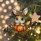 Cute Bunny Little Pumpkin Acrylic Suncatcher - Image 6