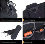 FASTECH 22-inch Wide Mouth Tool Bag with Water Proof Molded Base, Waterproof Tool Organizer Bag for Men with Adjustable Shoulder Strap (Grey-22INCH) - Image 4