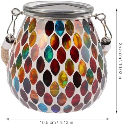 Jar Solar Outdoor Light Waterproof Glass Red Lantern Ornament - Image 2