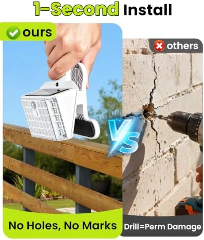 Clip on Solar Lights Outdoor, Motion Sensor Fence Lights - Image 2
