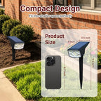 AUDERWIN Solar Spot Lights Outdoor Waterproof 12 Pack Cool White - Image 2