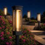 LIANGLOME Solar Pathway Lights Outdoor, Bright LED Garden Lights Warm White by LIANGLOME