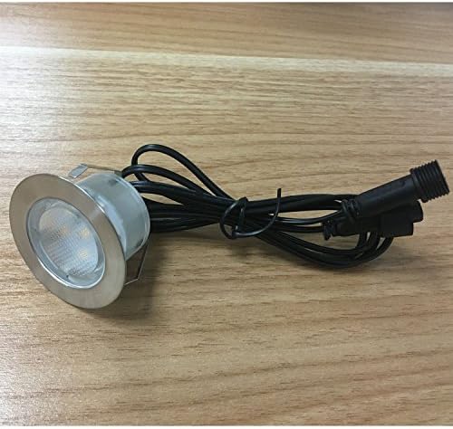 Deck Lights Outdoor Waterproof Low Voltage Lighting Kit Stainless Steel 1W Outdoor Yard Garden Decoration Lamps Landscape Pathway Patio Step Stairs Silver Border(30pcs,Cool White) - Image 4