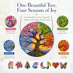 Acrylic Jigsaw Puzzle Suncatcher - 7/8/9 in Sun Catcher Puzzle Garden Decoration, DIY Sun Catcher Kit Home Decor for Window Garden Hanging, Gift for Women, Mom, Friends (Tree of Life, 9 in) - Image 4