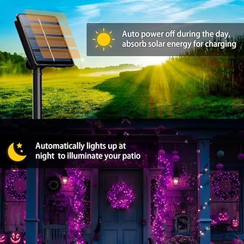 SyouHome Solar String Lights Outdoor, 6 Pack 600 LED Solar Halloween Lights - Image 5