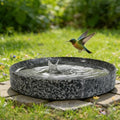 Stone Bird Bath, 10 inch Heavy Bird Bath Bowl Only for Outdoor,Tabletop, Ground Patio Garden Decor, Weather-Resistant Easy to Clean by TOWDREU