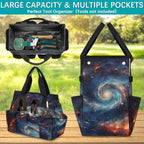 Space Garden Tool Bag Organizer Heavy Duty Galaxy Nebula Outer Space Gardening Tote Bag with 10 Pockets for Women Men Gardening Gifts - Image 4