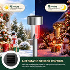 GIGALUMI 24 Pack Solar Christmas Lights Outdoor,Solar Christmas Decorations - Image 2