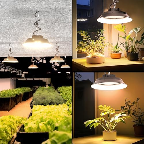 Lightdot Grow Lights for Indoor Plants, 165W 5000K Full Spectrum, with Aluminum Reflector, Hanging Lights for Indoor Growing, Large Tall Plants, Garden, Flowers, Greenhouse - 2Pack - Image 3