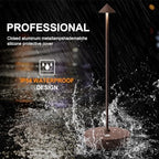 2Pack Rechargeable Cordless Table Lamp, Portable Powered LED Battery 6000mAh Metal USB Desk Lamp, 3 Levels Brightness Light for Restaurants Outdoor (2pack ferruginous) - Image 2