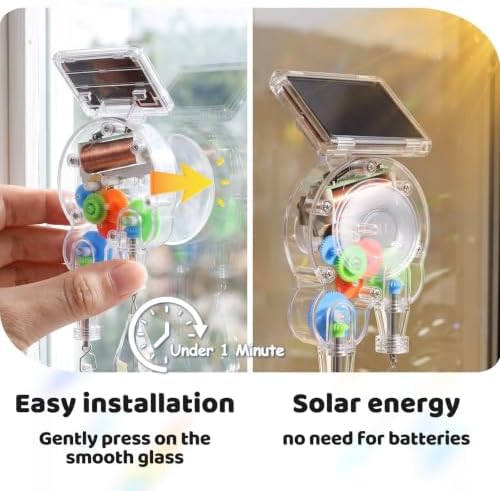 Solar Prism Rotating Suncatcher,Double Crystal Window Decor with Replaceable Heart‑Shaped Prism, Vibrant Home & Office Decoration, Great Gift for Christmas & Birthdays or Other Special Holidays - Image 4
