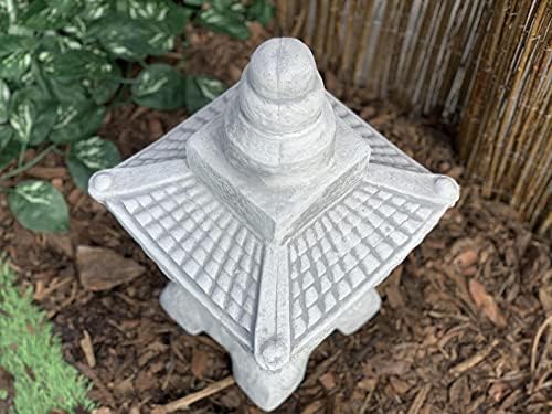 Japan Pagoda NOZURA 63 lb.Japanese Pagoda, Stone Lantern, Pagoda Temple, Japanese Garden, Stone Lantern, Memorial Decor, Japan Lover ,Garden Lantern Hypertufa Lightweight,Beautiful Statue, O1991H - Image 3