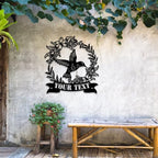 MeMate Personalized Garden Metal Signs Outdoor Décor, 8" - 24" Garden Signs Metal, Hummingbird Flowers Garden Signs to Personalize, Shed Shed Sign, Rustic Plaque - Image 5