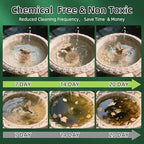 Bird Bath Copper Disk, Pure Copper Bird Bath Purification Disc, Save Cleaning Time, Chemical Free,Safe Natural Solution for Birdbaths Bowls&Waterfall Fountain, Year-Round Use (4 pcs) - Image 5