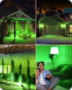 EDISHINE Halloween Outdoor PAR38 Green Flood LED Light Bulbs Dimmable 4Pack - Image 5